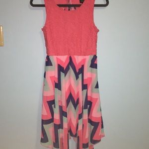 Coral dress size 14 in girls used